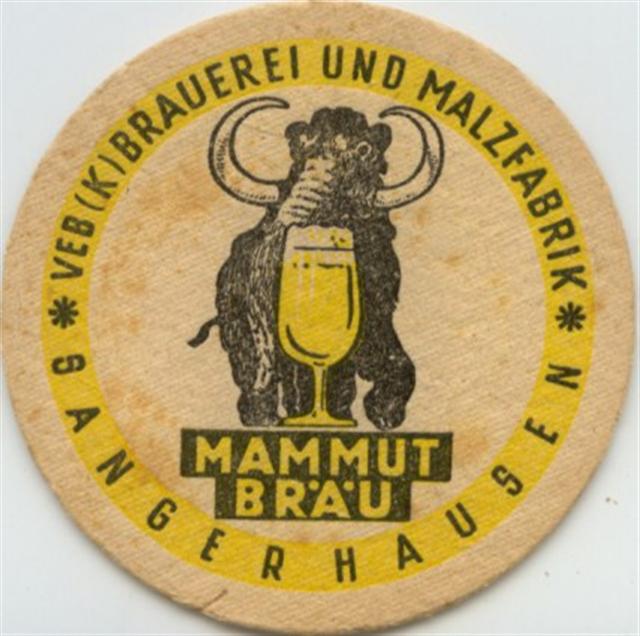 sangerhausen msh-st mammut mam rund 1a (215-veb k-schwarzgelb) 
